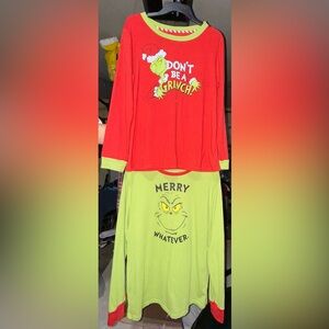 MATCHING Grinch Pajama Shirts